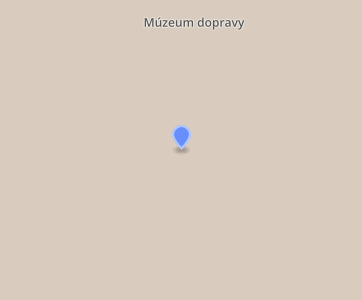 Muzeum dopravy v Bratislavě - Mapa