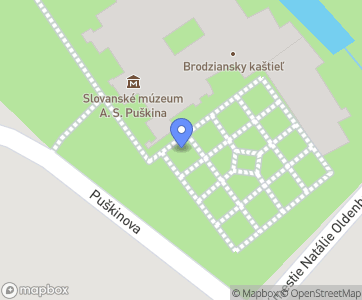 Slovanské muzeum A. S. Puškina Brodzany - Mapa