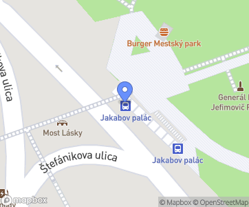 Most lásky Košice - Mapa